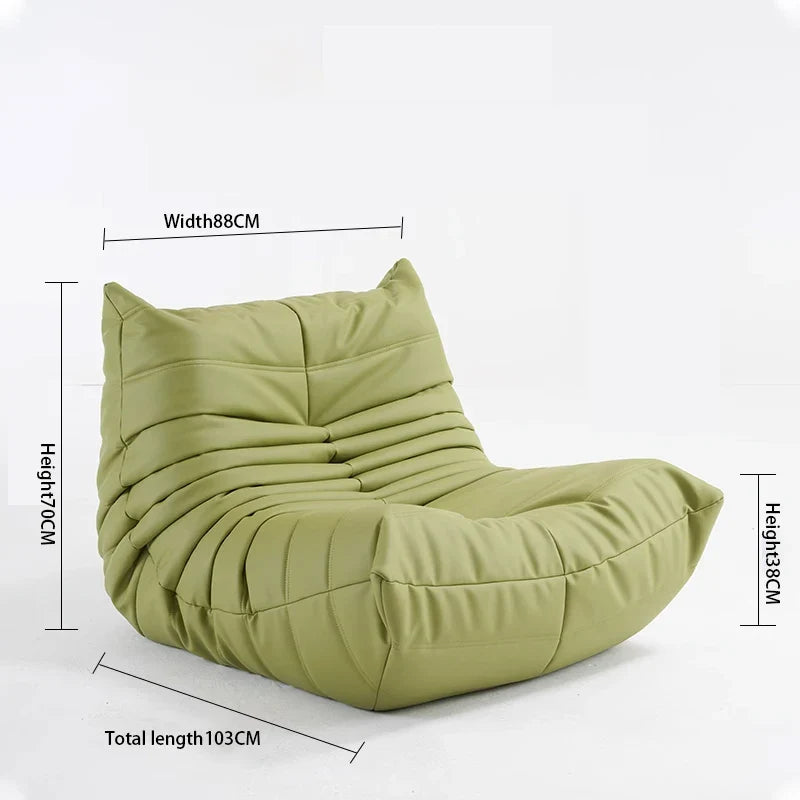 Caterpillar Sofa Lazy Sofa Living Room the Balcony Leisure Single Web Celebrity Leisure Chair Sofa Living Room Sofa