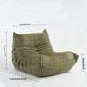 Caterpillar Sofa Lazy Sofa Living Room the Balcony Leisure Single Web Celebrity Leisure Chair Sofa Living Room Sofa