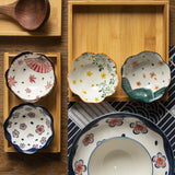 Ceramic Dessert Sauce Dish Flower Sushi Plates Tableware Disposable Kitchenware Table Decoration & Accessories