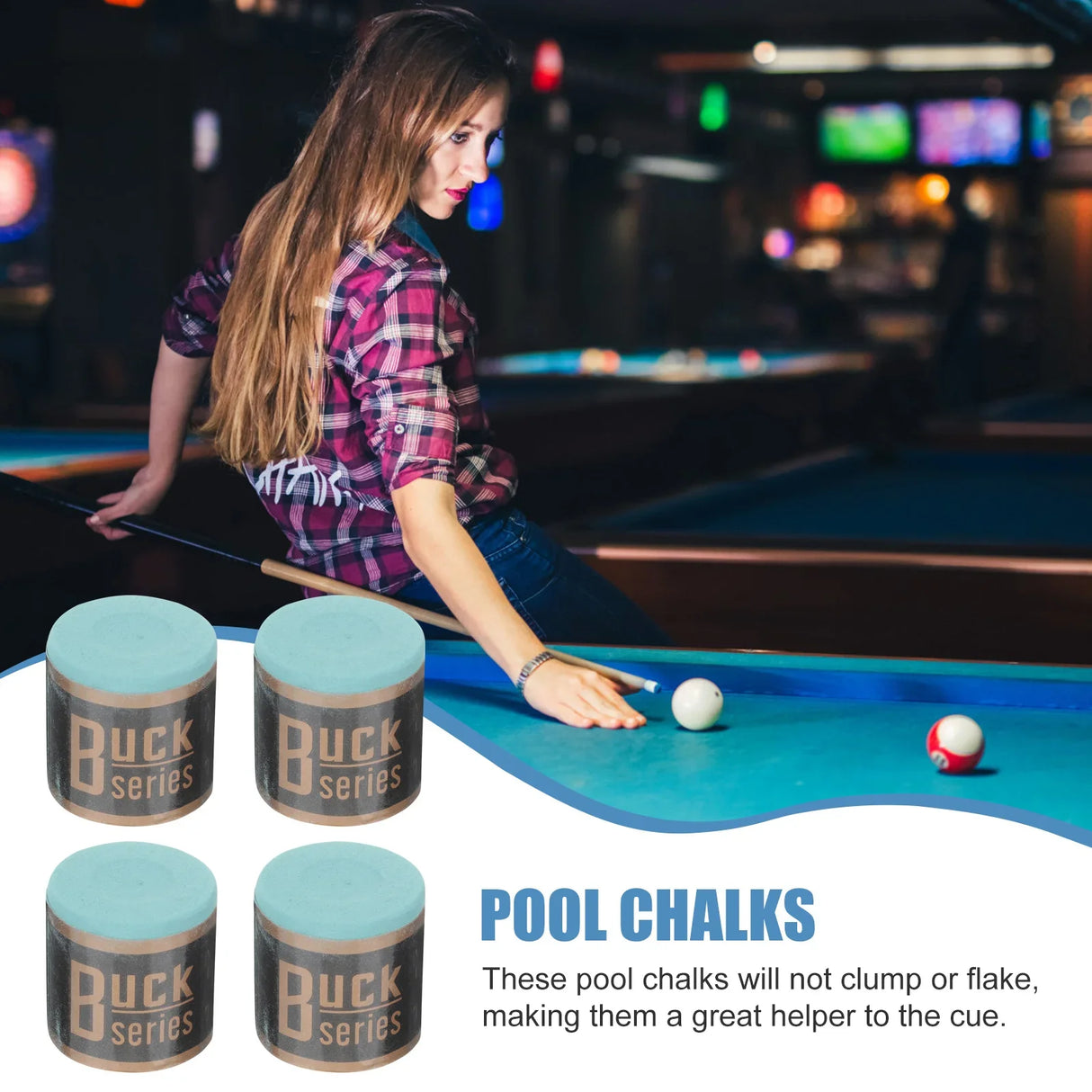 Chalk Pool Billiard Cue Chalks Stick Billiards Rod Accessories Pole Snooker Table Cubes Accessory Professional Tips Have Must