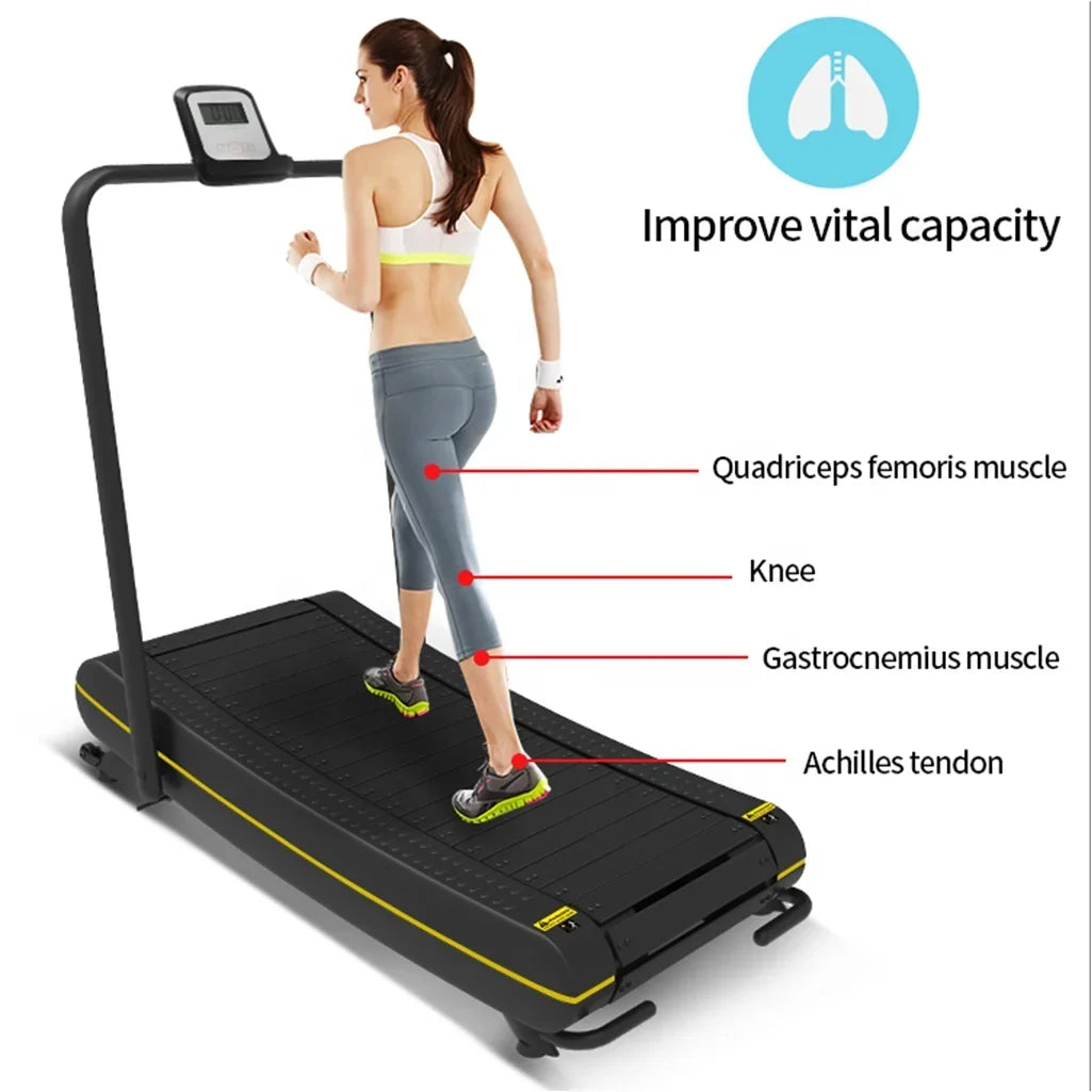 Cheap Manual Second Electric Foldable Curved Magnetic Start for Trademill Incline Running Machine 10 Walking Pad Treadmill