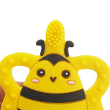 Chenkai 5PCS Silicone Bee Toothbrush Teether Baby Animal Teether For DIY Nursing Chewing Teether Chain Pendant Necklace Toy