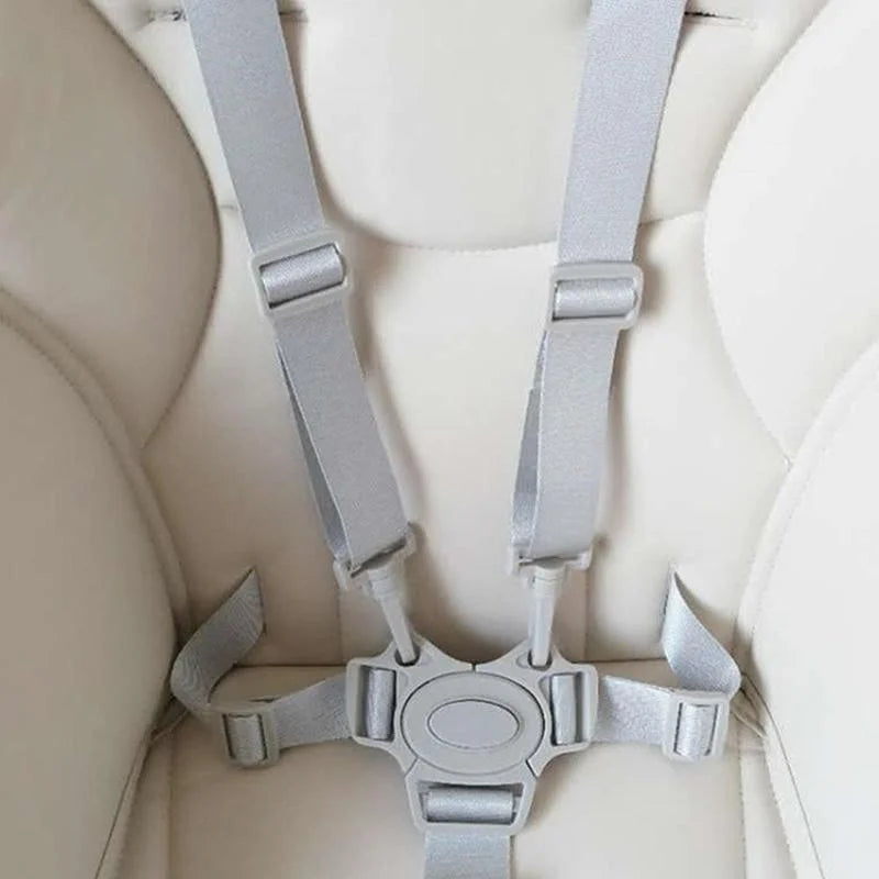 Child Dining Chair Belt Cross-shaped Design Baby 5 Point Harness High Chair Safe Belt Seat Belts for Strollers Car Seats