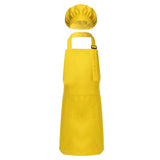 Child Kids Adjustable Apron and Chef Hat Set Kitchen Cooking Uniform Baking Painting Training Wear Boys Girls Halloween Costume