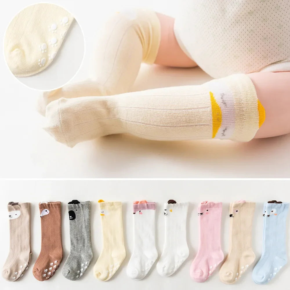 Children Baby Girls Leg Warmer Knee High Long Socks Cotton Cute Socks Kids Clothing for Toddlers Boy Unisex Toddler Cartoon Sock