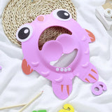 Children Baby Solid Color Ear Protection Shampoo Cap Adjustable Bath Shower Hats Artifact  Newborn Kids Care Items Supplies