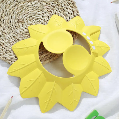 Children Baby Solid Color Ear Protection Shampoo Cap Adjustable Bath Shower Hats Artifact  Newborn Kids Care Items Supplies