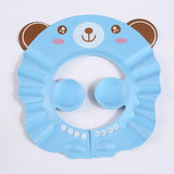 Children Baby Solid Color Ear Protection Shampoo Cap Adjustable Bath Shower Hats Artifact  Newborn Kids Care Items Supplies