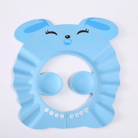 Children Baby Solid Color Ear Protection Shampoo Cap Adjustable Bath Shower Hats Artifact  Newborn Kids Care Items Supplies