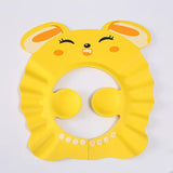 Children Baby Solid Color Ear Protection Shampoo Cap Adjustable Bath Shower Hats Artifact  Newborn Kids Care Items Supplies