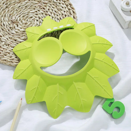 Children Baby Solid Color Ear Protection Shampoo Cap Adjustable Bath Shower Hats Artifact  Newborn Kids Care Items Supplies