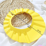 Children Baby Solid Color Ear Protection Shampoo Cap Adjustable Bath Shower Hats Artifact  Newborn Kids Care Items Supplies