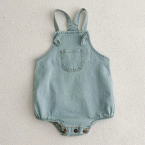 Children Clothes Suit Infant Baby Girls Clothing Set Long Sleeve Embroidered Shirt+Denim Jumpsuit Autumn Spring Clothes Suit