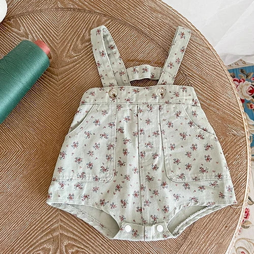 Children Clothes Suit Infant Baby Girls Clothing Set Long Sleeve Embroidered Shirt+Denim Jumpsuit Autumn Spring Clothes Suit