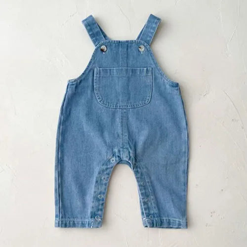 Children Clothes Suit Infant Baby Girls Clothing Set Long Sleeve Embroidered Shirt+Denim Jumpsuit Autumn Spring Clothes Suit