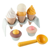 Children DIY Simulation Ice Cream Model Kitchen Toy Safe Plastic Wheat Straw Cake Food Model Play Sand Making Summer Beach Toys