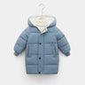 Children Down Coat Mid-length Long Sleeve Boys Girls Puffer Down Jackets Thicking Warm Children Down Jacket Coats Kid Clothes