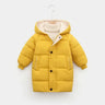 Children Down Coat Mid-length Long Sleeve Boys Girls Puffer Down Jackets Thicking Warm Children Down Jacket Coats Kid Clothes