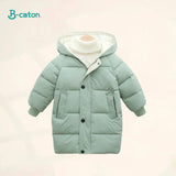 Children Down Coat Mid-length Long Sleeve Boys Girls Puffer Down Jackets Thicking Warm Children Down Jacket Coats Kid Clothes