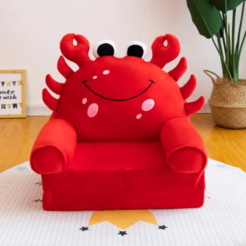 Children Folding Small Sofa Bed Nap Cartoon Cute Lazy Lying Seat Stool Removable and Washable Kids Sofa Kids Chair