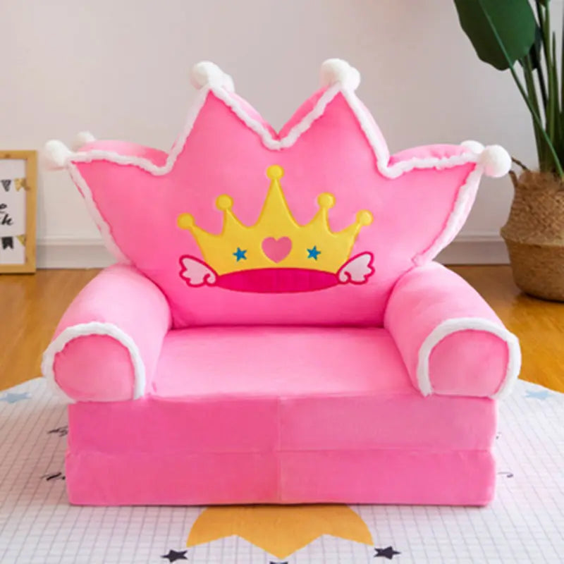 Children Folding Small Sofa Bed Nap Cartoon Cute Lazy Lying Seat Stool Removable and Washable Kids Sofa Kids Chair