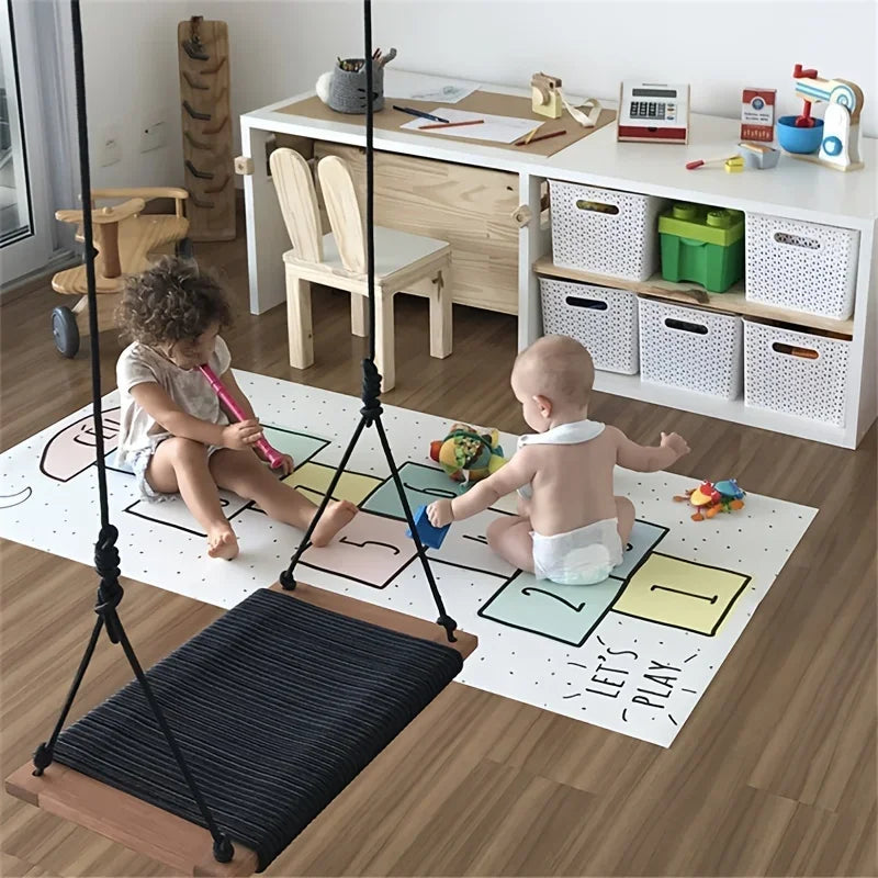 Children Game Carpet Mats for Baby Play Mats Carpet with Number and Puzzle for Babies Learning to Crawl Jump House Mat Rainbow