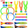 Children Summer Swimming Octopus Pool Diving Toys Set Water Sports Water Play Toys Diving Stick Gem Underwater Grabbing Toys Set