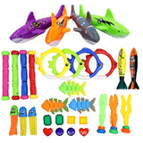 Children Summer Swimming Octopus Pool Diving Toys Set Water Sports Water Play Toys Diving Stick Gem Underwater Grabbing Toys Set