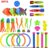 Children Summer Swimming Octopus Pool Diving Toys Set Water Sports Water Play Toys Diving Stick Gem Underwater Grabbing Toys Set