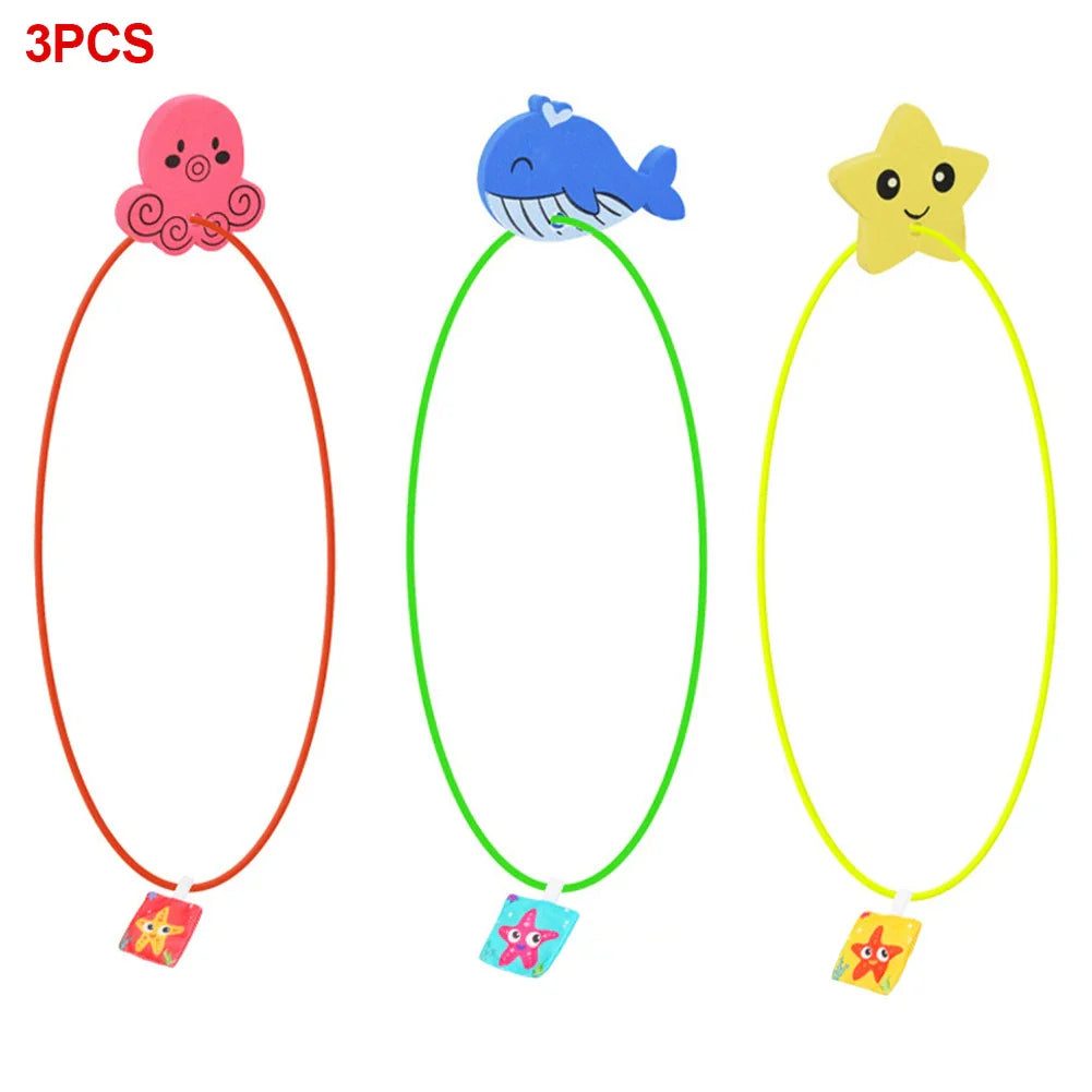 Children Summer Swimming Octopus Pool Diving Toys Set Water Sports Water Play Toys Diving Stick Gem Underwater Grabbing Toys Set