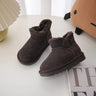 Children Winter Snow Boots Baby Cow Suede Upper Warm Boots With Thick Plush Boys Girls High-top Snow Boots For Cold Weather