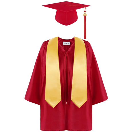 Children's Academic Dress School Uniforms for Children Kids 2021 Preschool Kindergarten Graduation Gown Shawl Tassel Cap Set