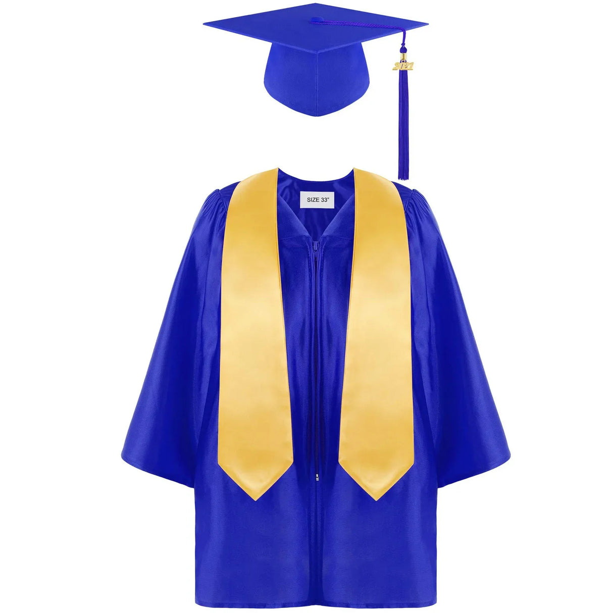 Children's Academic Dress School Uniforms for Children Kids 2021 Preschool Kindergarten Graduation Gown Shawl Tassel Cap Set