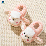 Children’s Baby Warm Cotton Shoes Winter Boys and Girls Cartoon Sheep Non slip Comfortable Soft Sole Plush Indoor Miaoyoutong