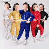 Children's Jazz Dance Costume Children's Day Performance Hip-hop Street Dance Men and Women Sequined Performance Costume Suit