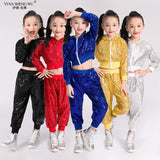 Children's Jazz Dance Costume Children's Day Performance Hip-hop Street Dance Men and Women Sequined Performance Costume Suit