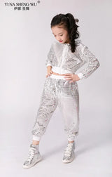 Children's Jazz Dance Costume Children's Day Performance Hip-hop Street Dance Men and Women Sequined Performance Costume Suit