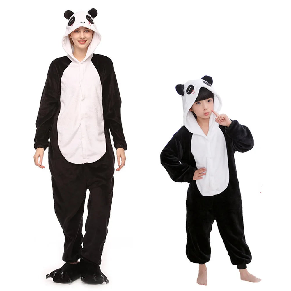 Children's Pajamas Girls Animal Pijamas Family Kigurumi Unicorn Costume Adults Anime Cosplay Clothes Lion Jumpsuit for Teen Boys