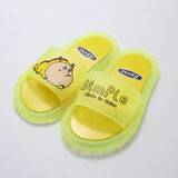 Children‘s Slippers Boys Girls Cartoon Letter Prints Shoes Lighted Fashion Cute Shoes Bathroom Kids Toddler Slippers