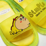 Children‘s Slippers Boys Girls Cartoon Letter Prints Shoes Lighted Fashion Cute Shoes Bathroom Kids Toddler Slippers