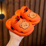 Children’s Slippers Summer Kids Shoes Girls Sandals Toddler Boys Girl Shoes Bear Non Slip Cute Baby Animal Cartoon Home Slippers