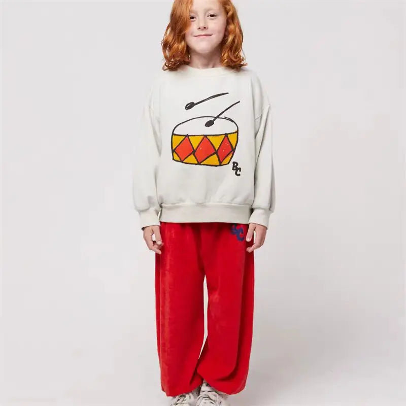 Children's Sweatshirt 2024 Spring New Cartoon Fashion Boys Sweater Cotton Printing Girls Sweatshirt Jacket Children's Clothing