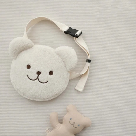 Children's Zero Wallet Anti Lost Mini Plush Boys and Girls Crossbody Bag Versatile and Cute Little Bear Waist Kids Shoulders Bag