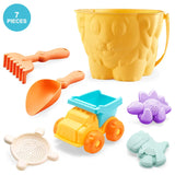 Children's beach toys, playing with sand, digging an hourglass, playing with water, shovels, buckets, and kettles, ages 1-6