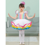 Children's dance hall clothing sequin modern dance short skirt girl jazz dance ball dress wedding princess skirt