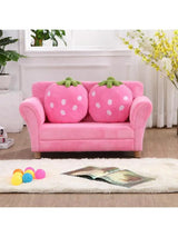 Children's lazy sofa fabric Princess baby lazy seat strawberry combination sofa child mini cute