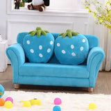 Children's lazy sofa fabric Princess baby lazy seat strawberry combination sofa child mini cute