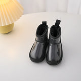 Children's shoes Girl's Fashion Transparent Upper Snow Boots Boy's Thick Plush Ankel High Warm Winter Boots Size 23-37