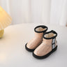 Children's shoes Girl's Fashion Transparent Upper Snow Boots Boy's Thick Plush Ankel High Warm Winter Boots Size 23-37