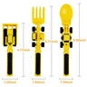 Childrens Cutlery Set Food Utensils For Kids Bulldozer Excavator Shovel Spoon Fork Feeding Tableware Constructive Eating Kitchen